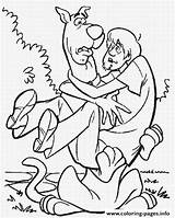 Scooby Doo Coloring Shaggy Pages Hugging E462 Kids Para Colorir Printable Disney Print Gif Color Colouring Prints sketch template