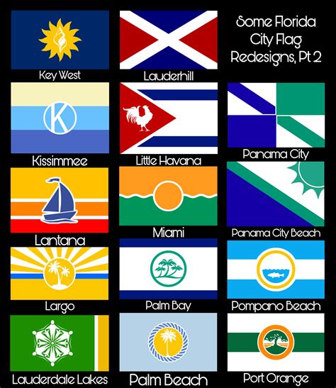 florida city flag redesigns rflorida