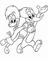 Coloring Woody Woodpecker Pages Race Choose Board sketch template