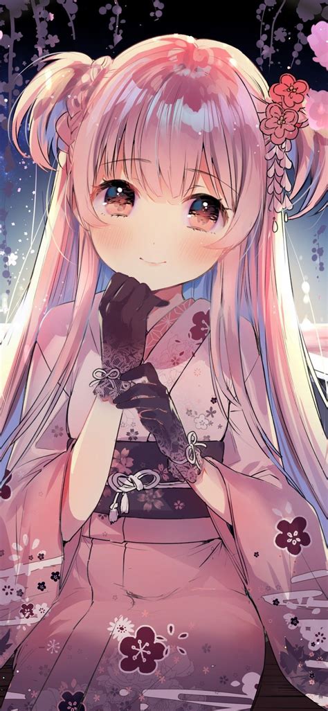 cute anime girl  roses maxipx