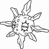 Pokemon Solrock Coloring Pages sketch template