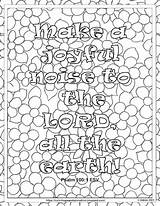 Psalm Noise Joyful sketch template