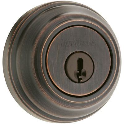 venetian bronze  deadbolt keyed  side  pin tumbler kwikset