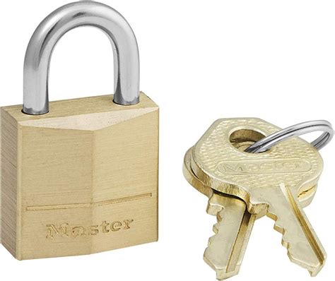 master lock eurd small key padlock  brass body gold      cm amazoncouk luggage