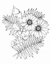 Botanical Tattoo Artforms sketch template