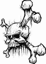 Totenkopf Skulls Calaveras Crossbones Calavera Craneo Tete Mort Traced Zeichnen Piraten Skelette Sketches Skizze Spruch Airbrush Grafiken Schablonen Danke Istockphoto sketch template
