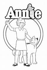 Annie Coloring Pages Orphan Musical Movie Little Theatre Drawing Sheets Printable Theater Print Quotes Book Broadway Dance Play Cartoon Getcolorings sketch template