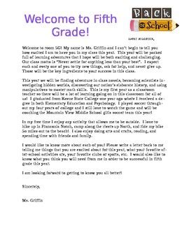 sample  letter  students   day  school  erin griffin