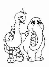Sesame Coloring Street Pages Bird Big Printable Kids Color Elmo Snuffy Colouring Ice Cream Drawing Mammoth Print Rocks Characters Eating sketch template