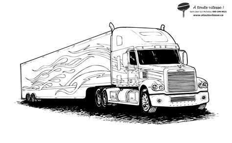truck transportation  printable coloring pages