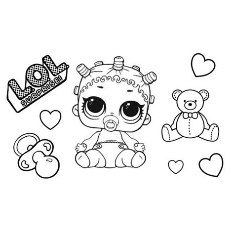 lil sister lol coloring page   coloring pages