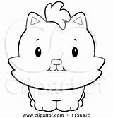 Bear Baby Clipart Cartoon Coloring Kitten Facing Chubby Front Upwards Smiling Thoman Cory Outlined Vector 2021 Clipartof sketch template