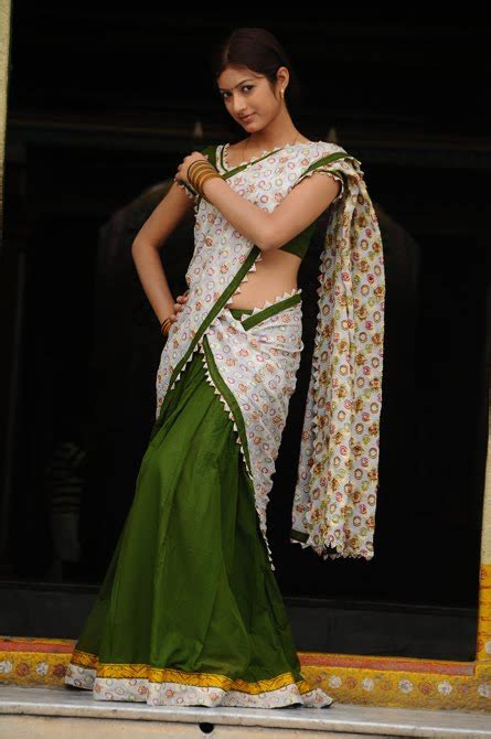 bollywood entertainment south indian actress ruby parihar in half saree