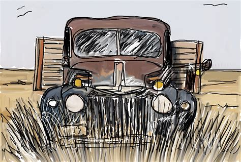 truck sketch  paintingvalleycom explore collection