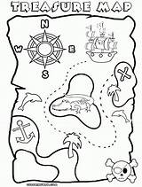 Treasure Tesoro Malvorlagen Piraten Pirata Piratas Coloringhome Weihnachtsmann Superhelden Schatzkarte Schatkaart sketch template