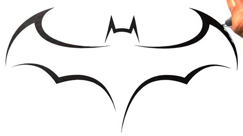 draw batman logo clipart