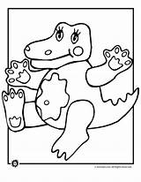 Alligator Crocodile Animaljr sketch template
