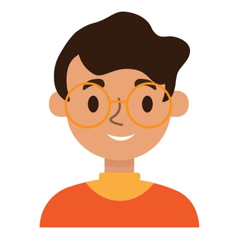 icone avatar rosto homem menino em avatar