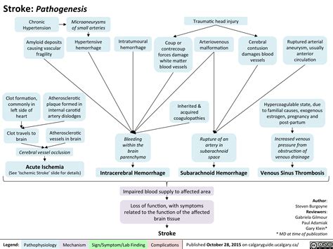 stroke pathogenesis calgary guide