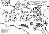 Kindness Drawing sketch template