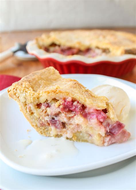 Rhubarb Custard Pie Recipe Betty Crocker