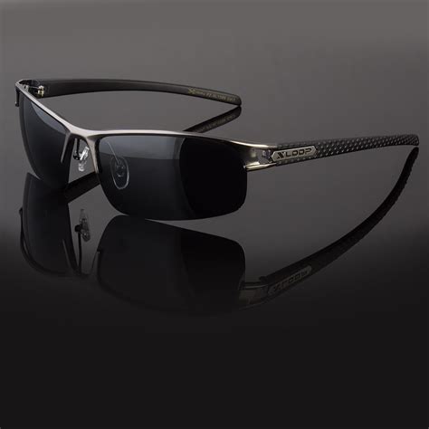 Metal Men Polarized Sunglasses Sport Wrap Around Driving Eyewear