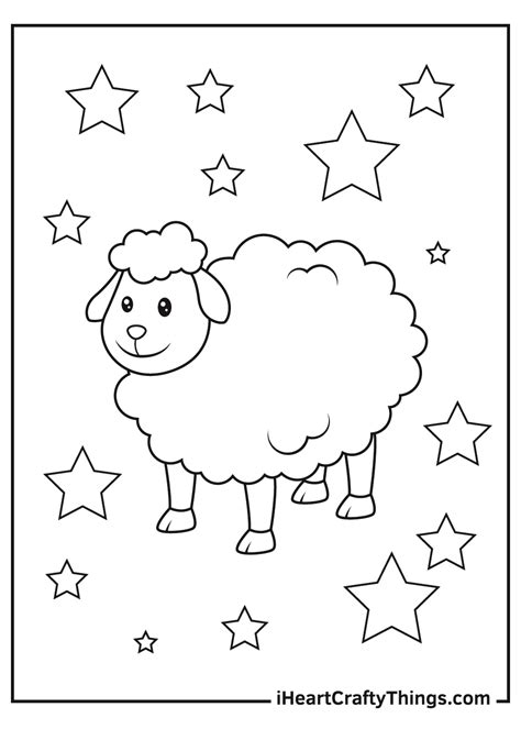 printable sheep coloring pages updated