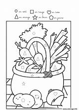 Alimentation Legumes Manger Sante Maternelle Gout Légumes Potager Jesienne Warzywa Kolorowanka Colorier Codé Kolorowanki Saine Wydrukuj Kolorowankę Imprimé sketch template