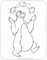 Baloo Disneyclips Juggling Coconuts Funstuff sketch template