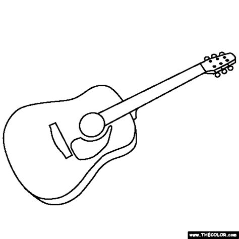 guitar coloring page coloring pages pinterest guitars  musical
