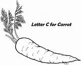 Carrot Printable Letter Coloring Pages Vegetables Angels Little sketch template