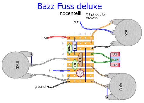 bass fuzz pedal schematic