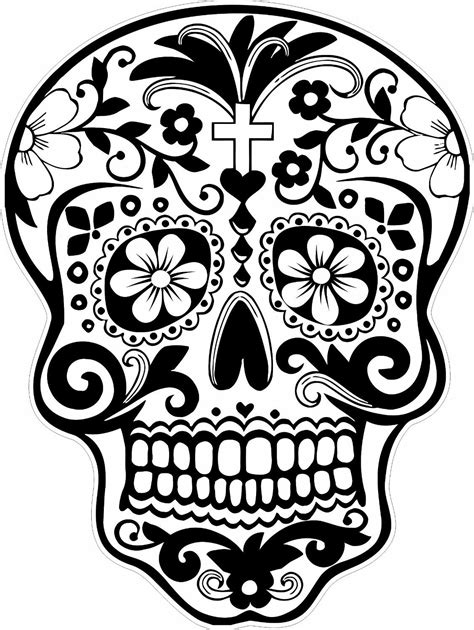 sugar skull cat coloring pages  getdrawings