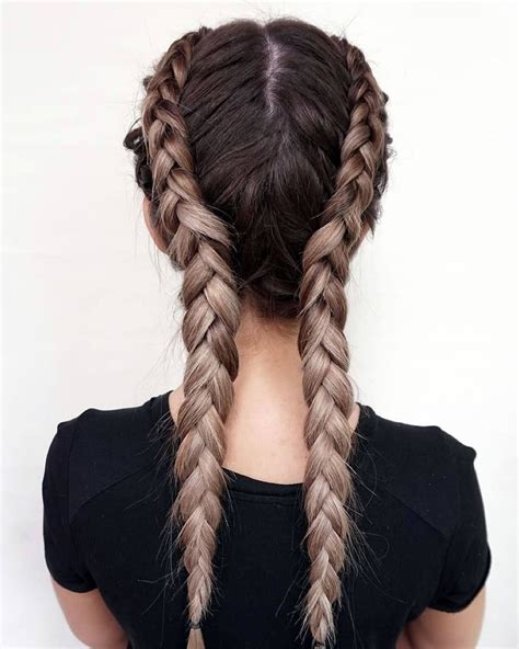 2018 Double Braids Long Hair French Braids – Hairstyles