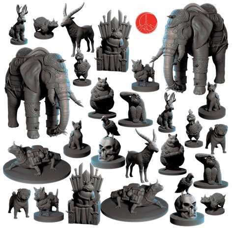 buy wildspire  animal minis  dnd miniatures mm unpainted