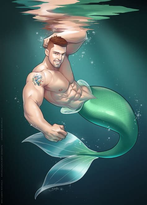 merman sven by silverjow on deviantart merfolk gay art merman mermaid art