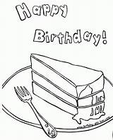 Cake Coloring Printable Birthday Outline Library Clipart Pages Book Template sketch template
