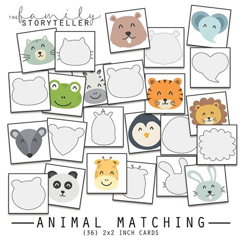 animal matching animal matching game animal outline matching games