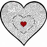 Mazes Valentines Valentine Maze Coloring Heart Puzzles Printable Word Kids Search Pages Words Shaped Printables Puzzle Hard Simple Rocks Easy sketch template
