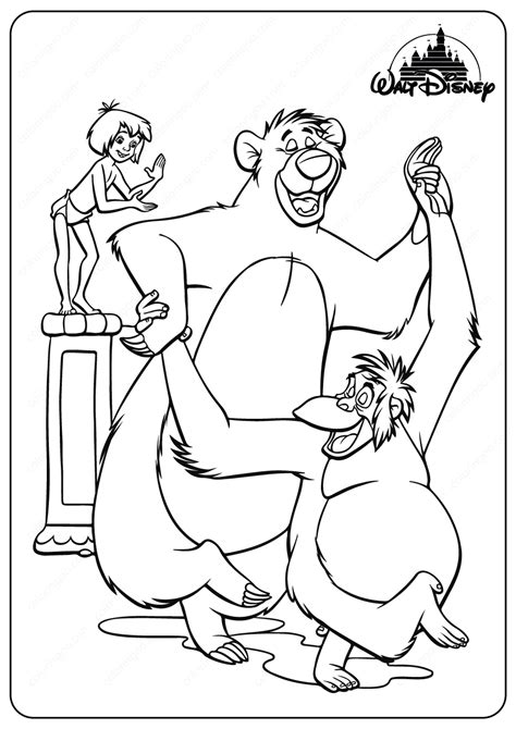 jungle book coloring pages id