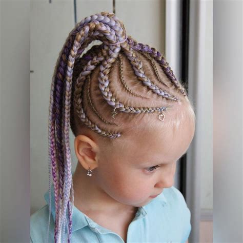 simple  beautiful hairstyle braids  children