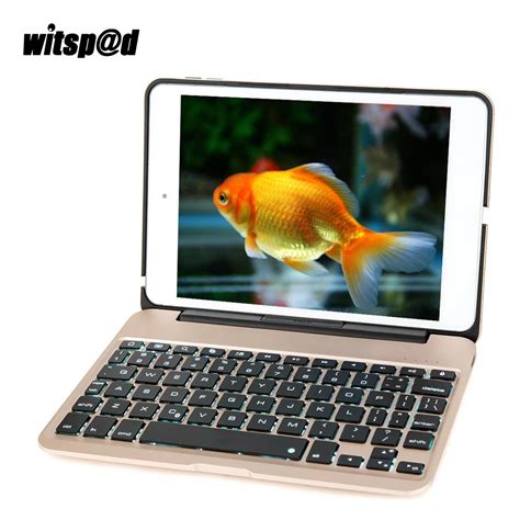 witspatd mini bluetooth keyboards  ipad mini  keyboard case  backlit slim aluminum