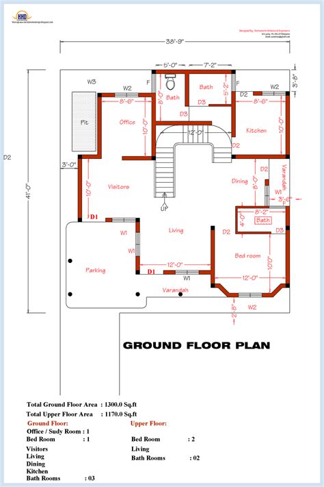 bedroom home plan  elevation house design plans