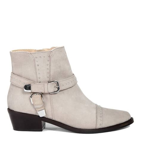 cream leather ankle boots brandalley