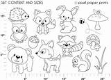 Animals Forest Woodland Coloring Pages Color Getcolorings Getdrawings Col sketch template