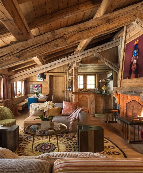 chalet decoration   ideas    luxurious winter