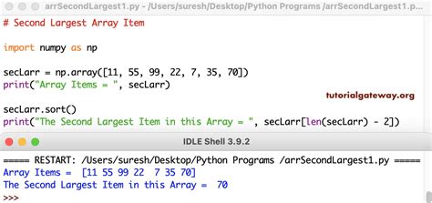 python program to print numpy array items mobile legends