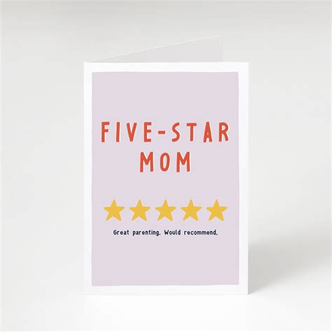 star mom card funny mom birthday card card  mom etsy uk