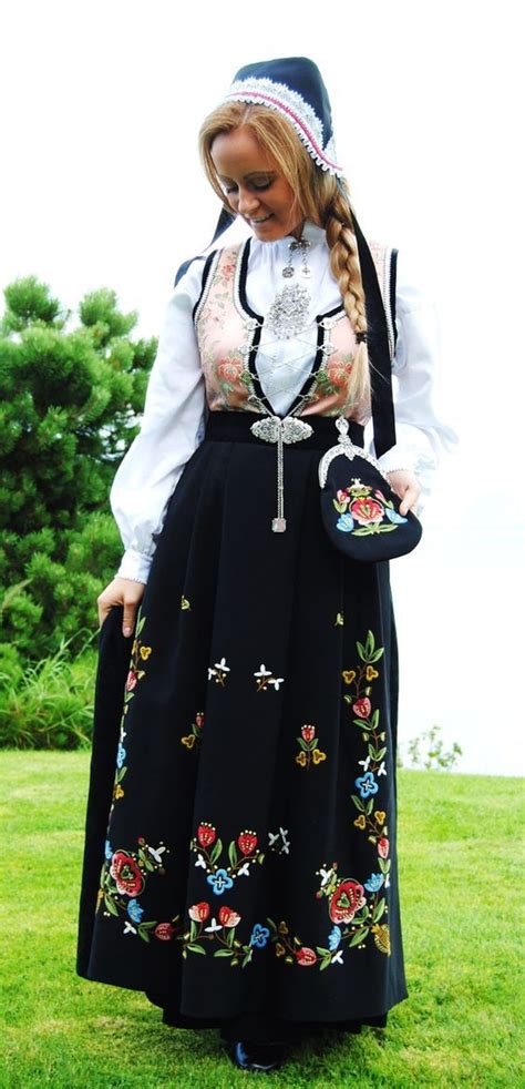 Rogalandsbunad Norwegian Clothing Traditional Dresses Scandinavian