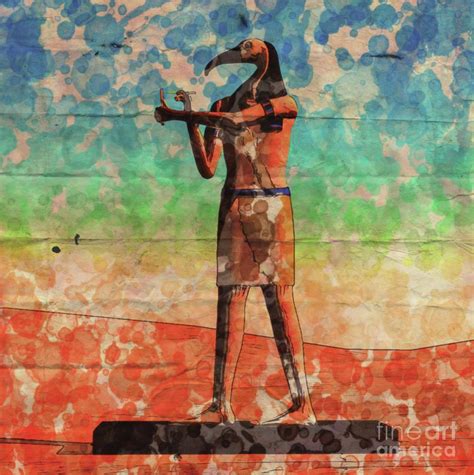 Thoth God Of Egypt By Raphael Terra And Mary Bassett Digital Art By